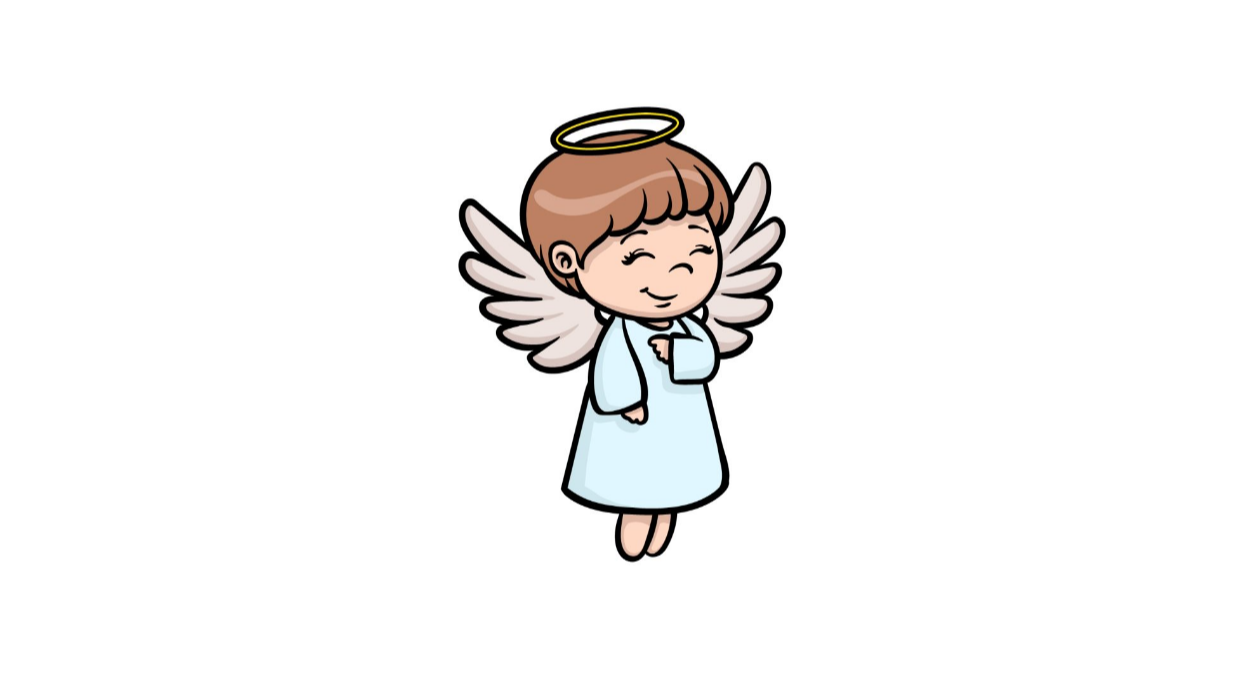 How to Draw A Cartoon Angel