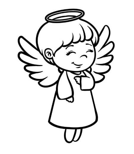 Draw A Cartoon Angel