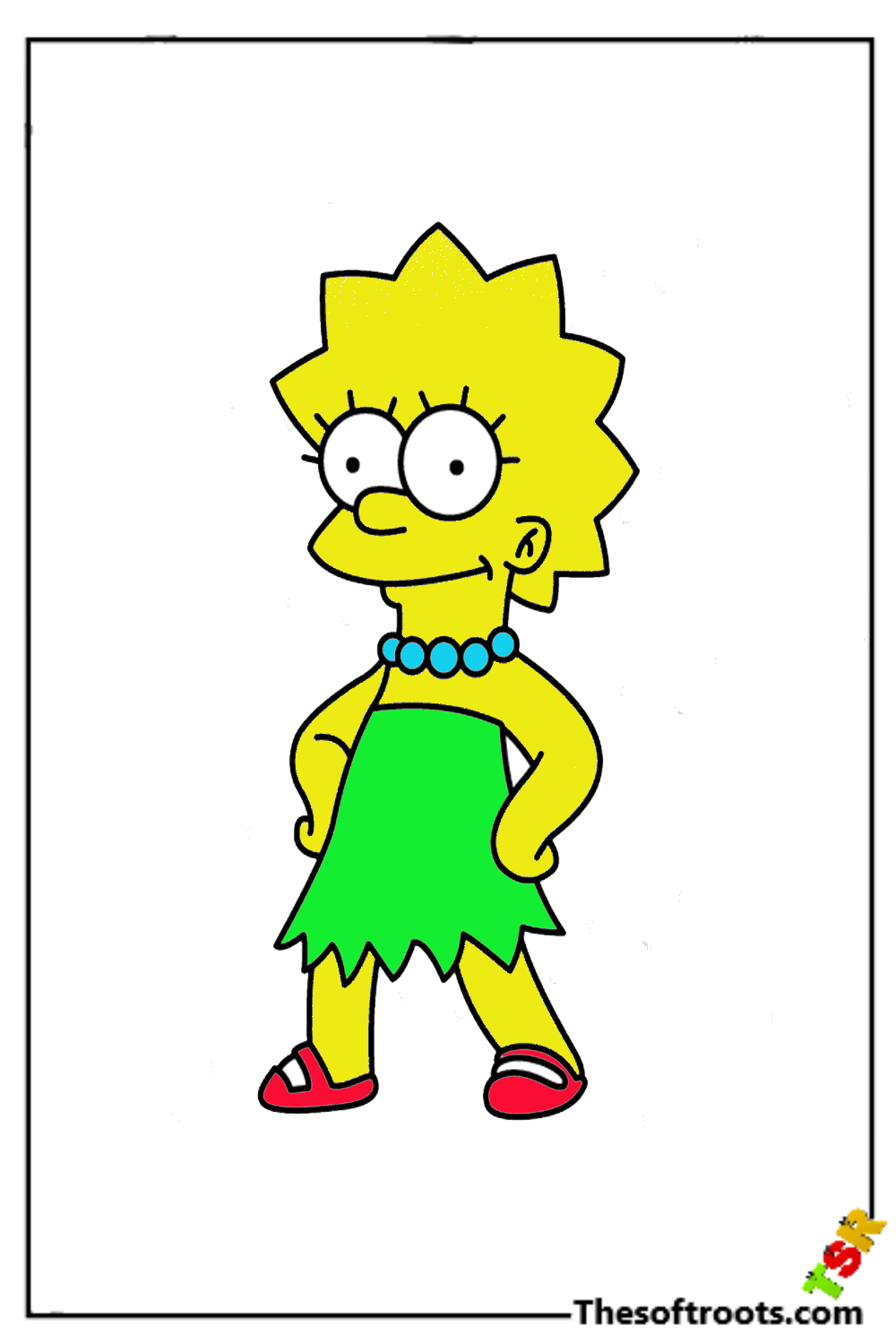 How to Draw Lisa Simpson Drawing